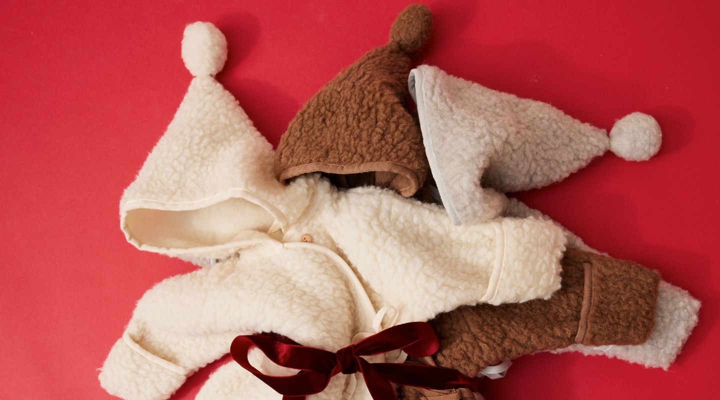 BINIBAMBA Pure Merino Wool Romper Snugglesuit for Babies in our natural Milk Hue