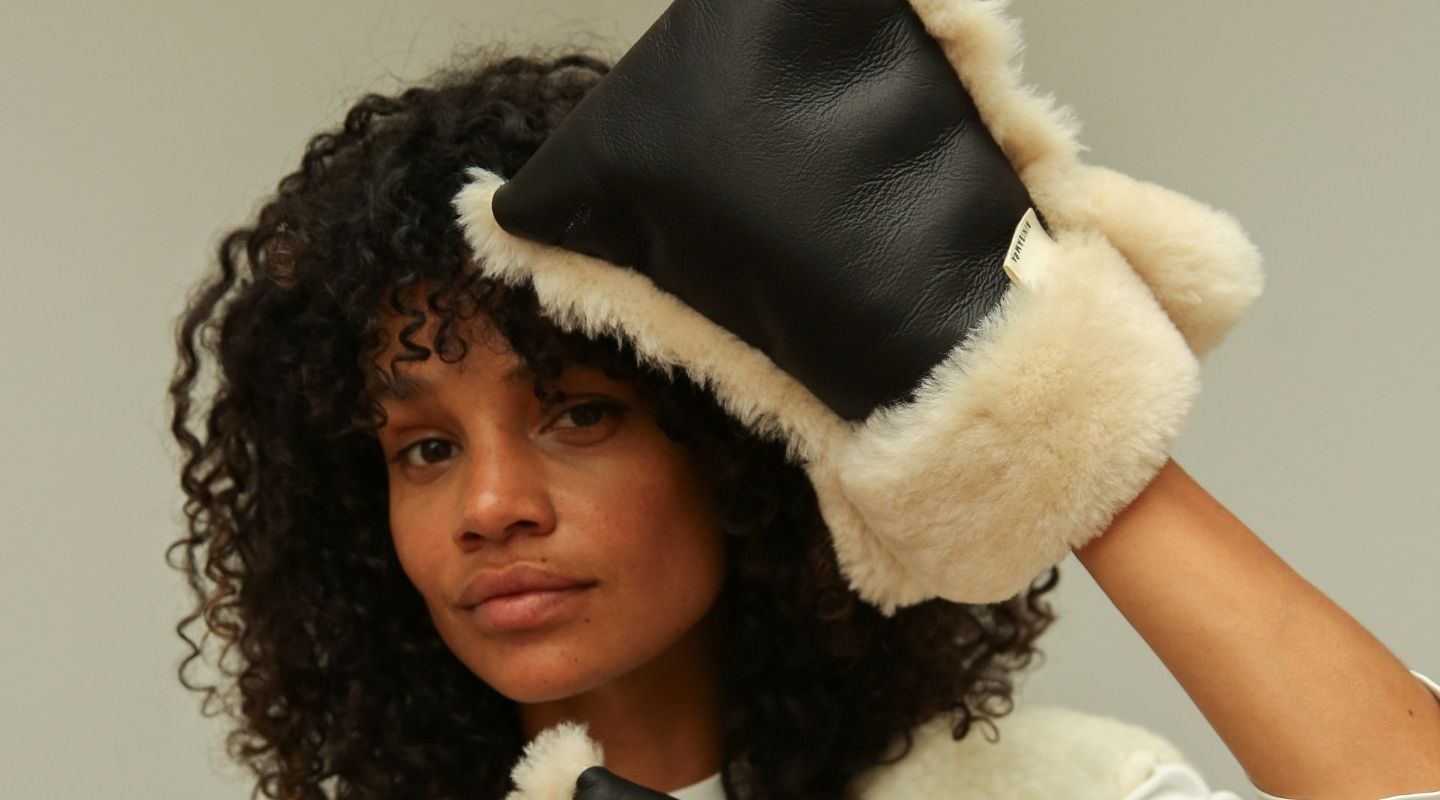 Binibamba Sheepskin Pram Mittens