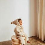 BINIBAMBA Merino Wool Romper in Peanut