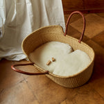 CHALF OFF WHITE SHEEPSKIN PRAM LINER BY BINIBAMBA