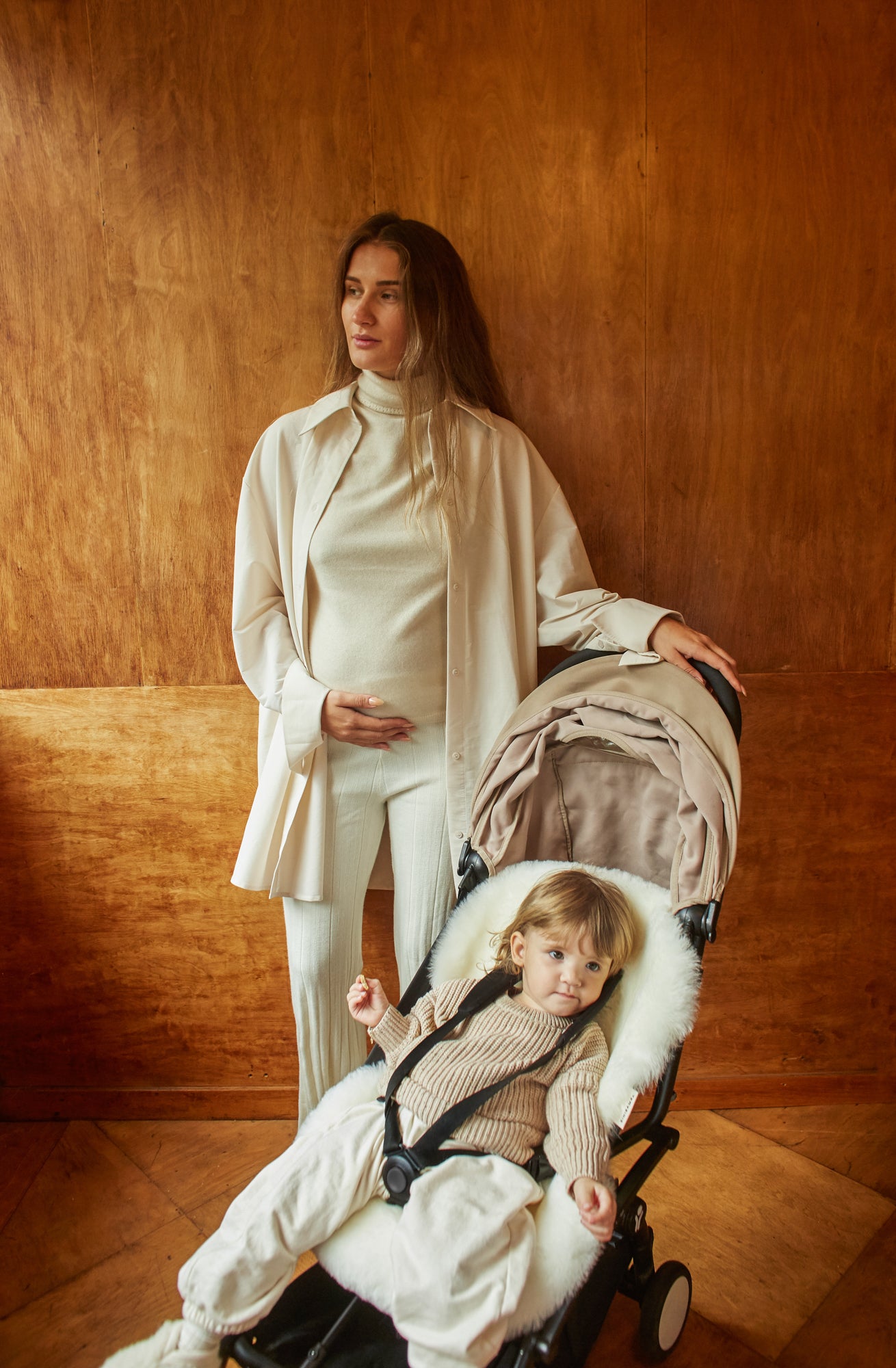 SHEEPSKIN PRAM LINER BY THE LITTLE WHITE COMPANY AND BINIBAMBA