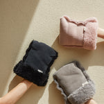 sheepskin buggy mittens by binibamba