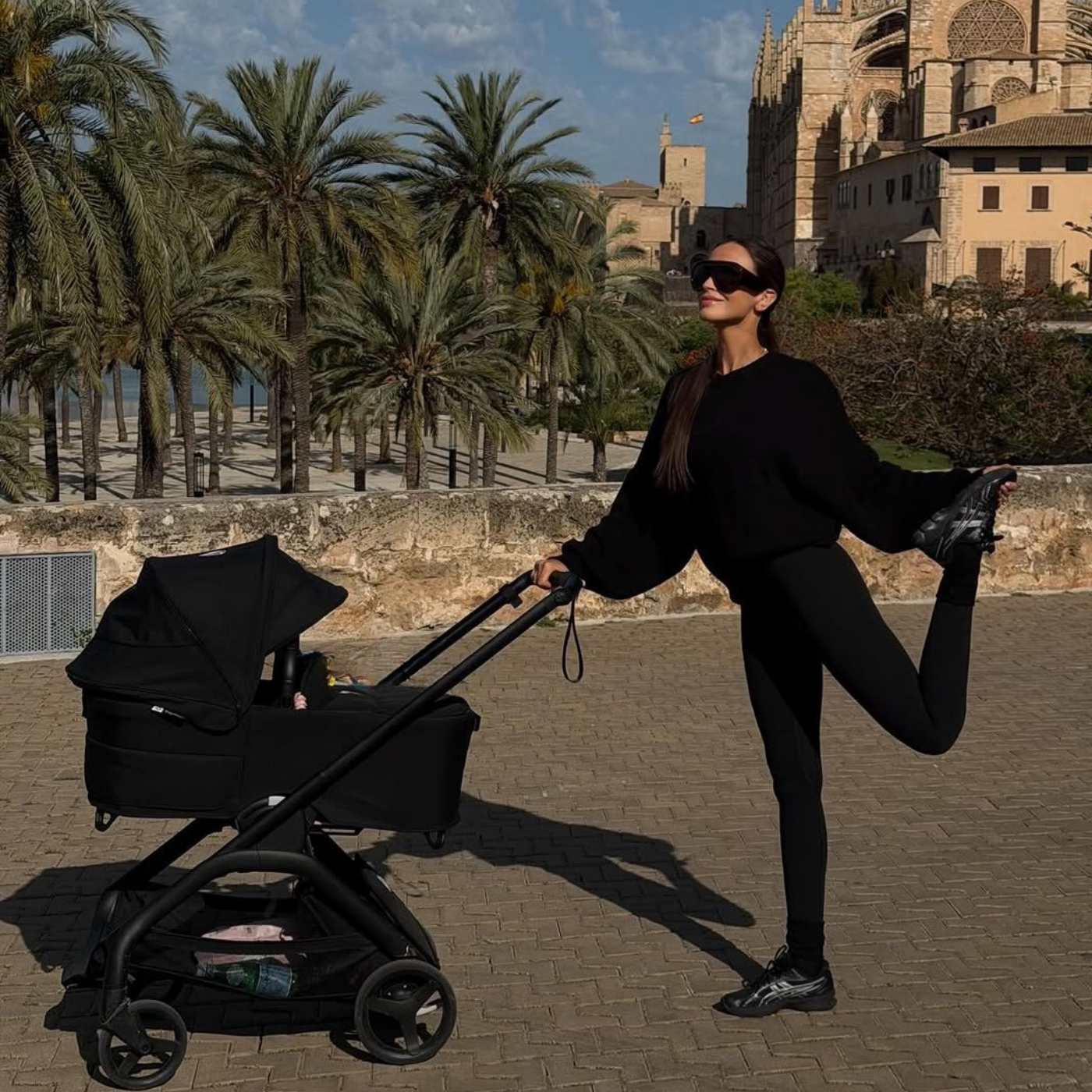image of bryony deery with her buggy