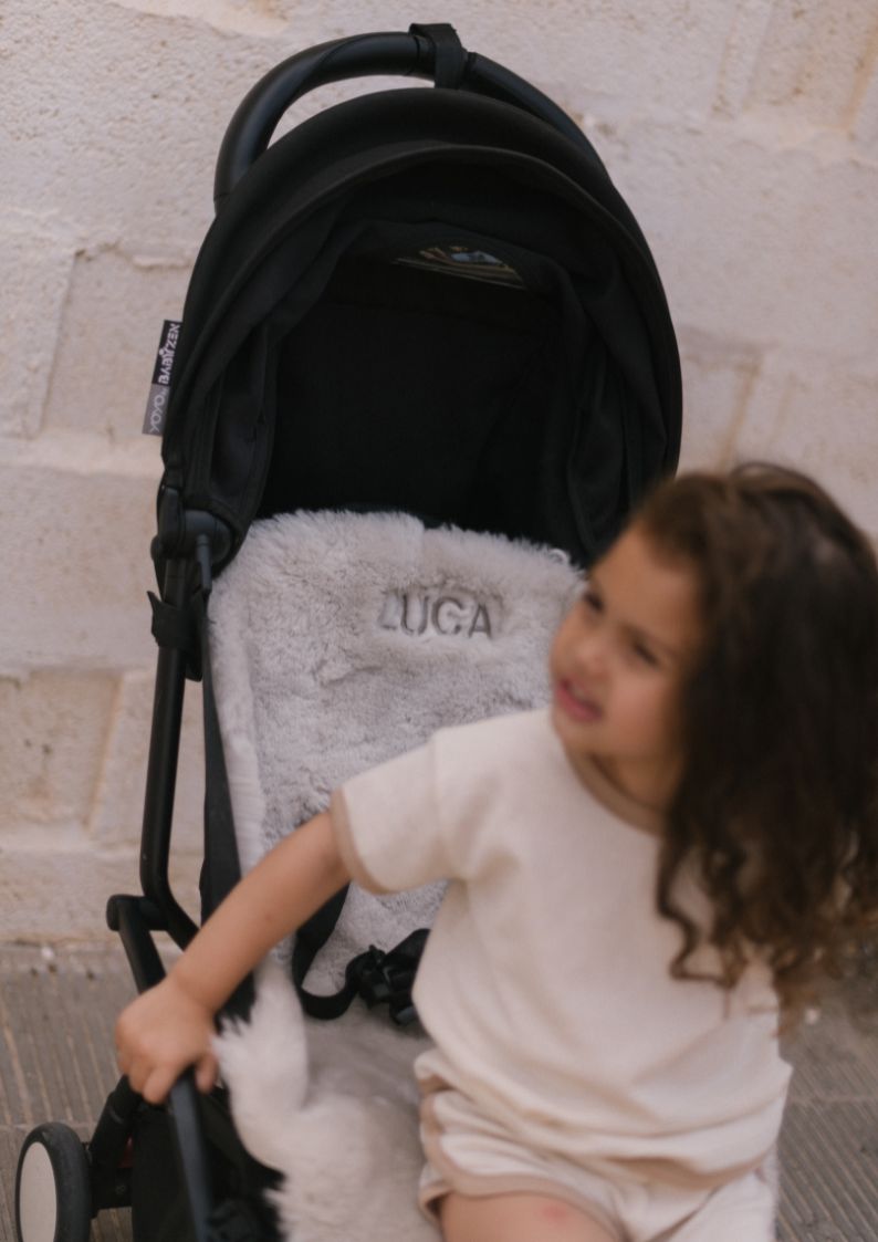 uppababy vista sheepskin liner Grey Sheepskin Pram Liner