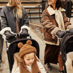 BINIBAMBA Coated universal Fit Sheepskin Buggy Mittens