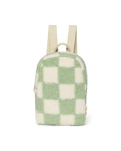 Load image into Gallery viewer, NEW! STUDIO NOOS X BINI PISTACHIO CHEQUERBOARD MINI TEDDY BACKPACK