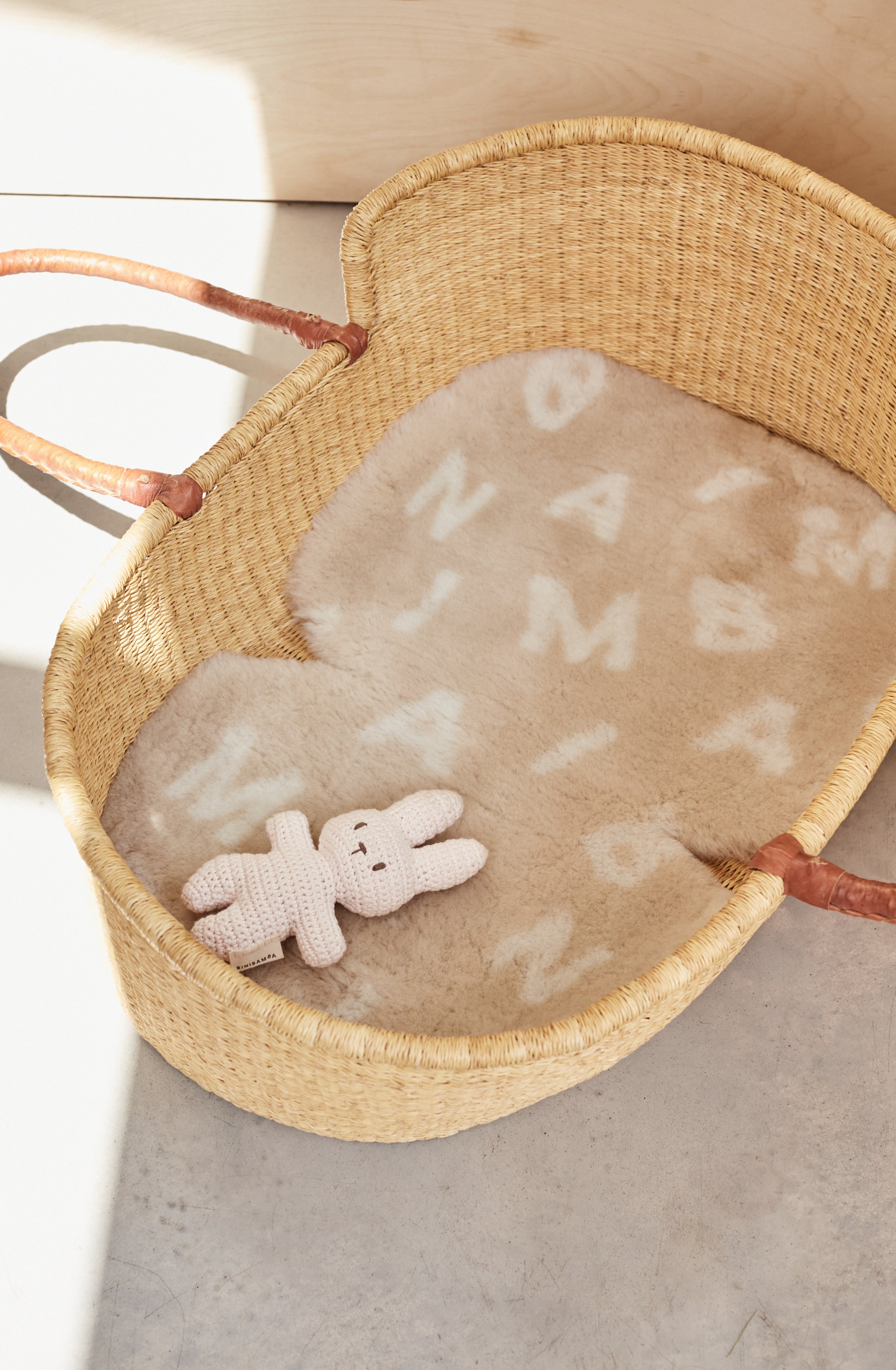 その他 BINIBAMBA BINIBAMBA Milk Sheepskin Buggy Liner for Prams