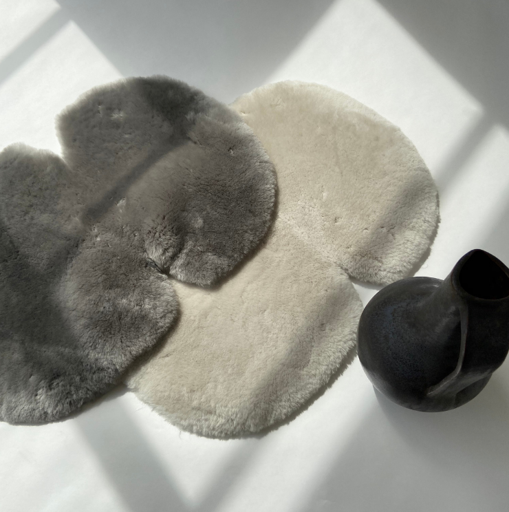 sheepskin liner bugaboo Grey Sheepskin Pram Liner