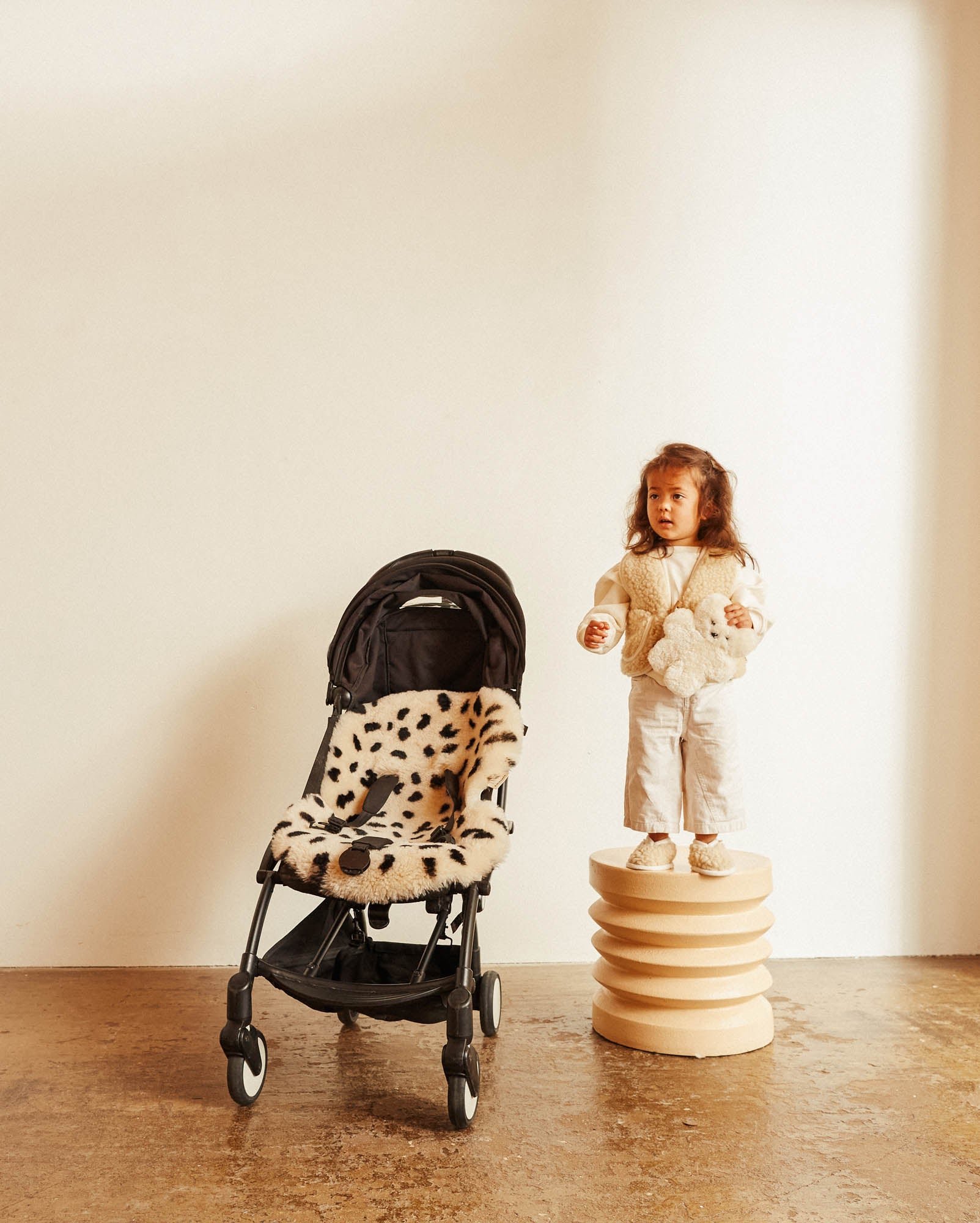 stokke xplory sheepskin lining Leopard Snuggler