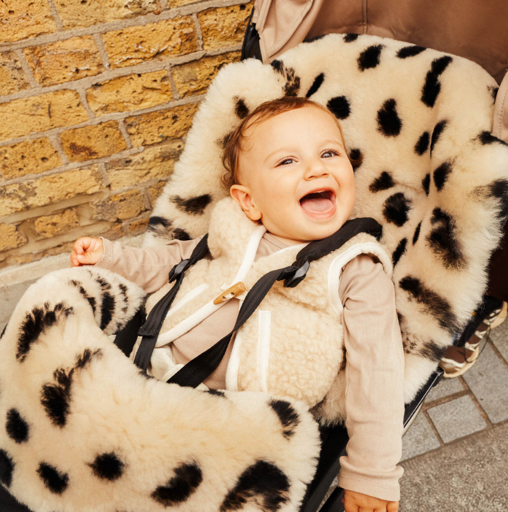 BINIBAMBA Milk Merino Sheepskin Puffmuff - Main Image