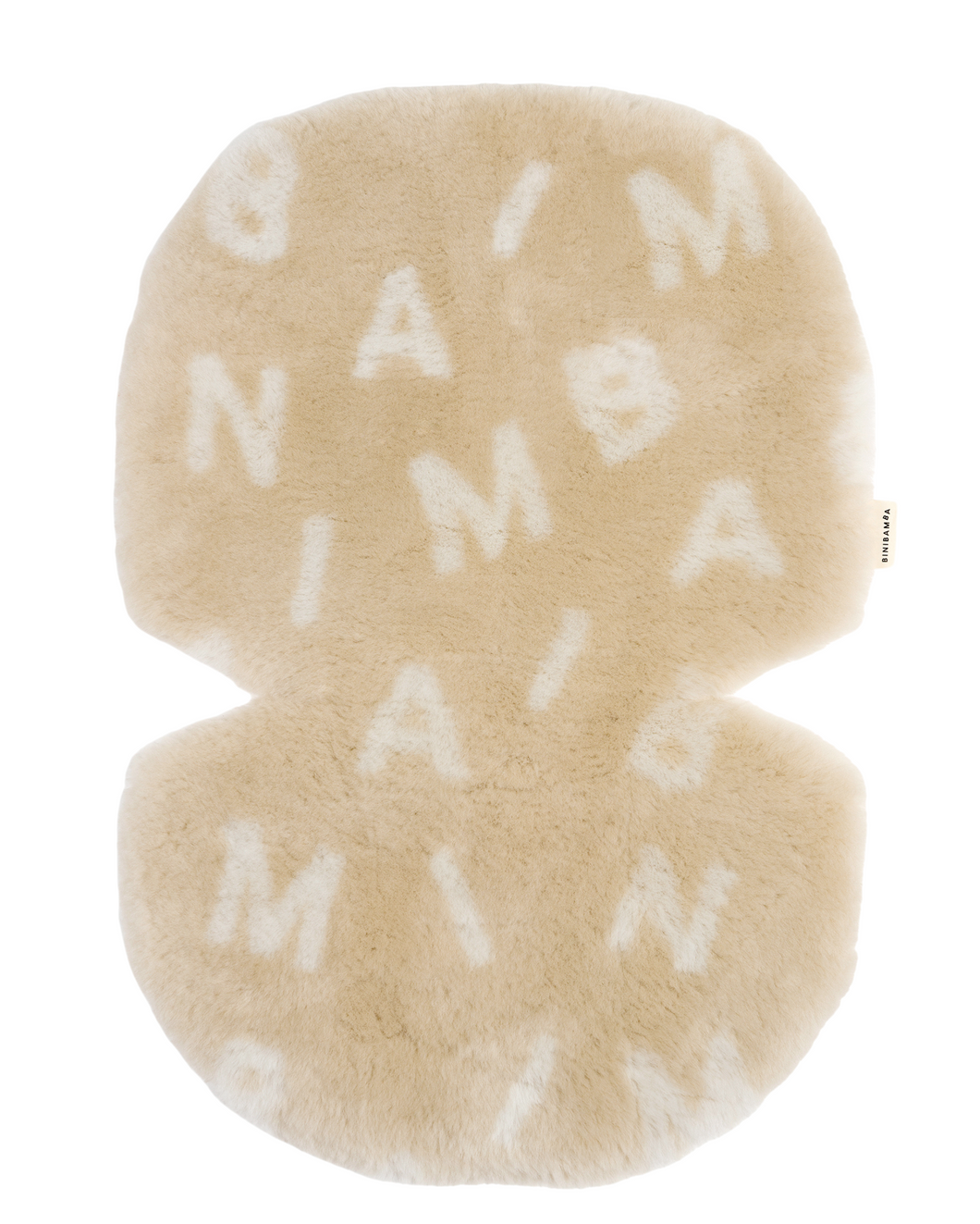 BINIBAMBA Milk Sheepskin Buggy Liner for Prams