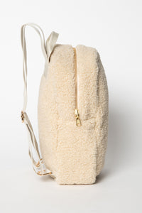 NEW! STUDIO NOOS ECRU MINI TEDDY BACKPACK