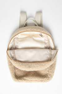 NEW! STUDIO NOOS ECRU MINI TEDDY BACKPACK