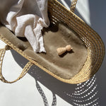liberty exclusive collection sheepskin pram liner in toast brown by Binibamba