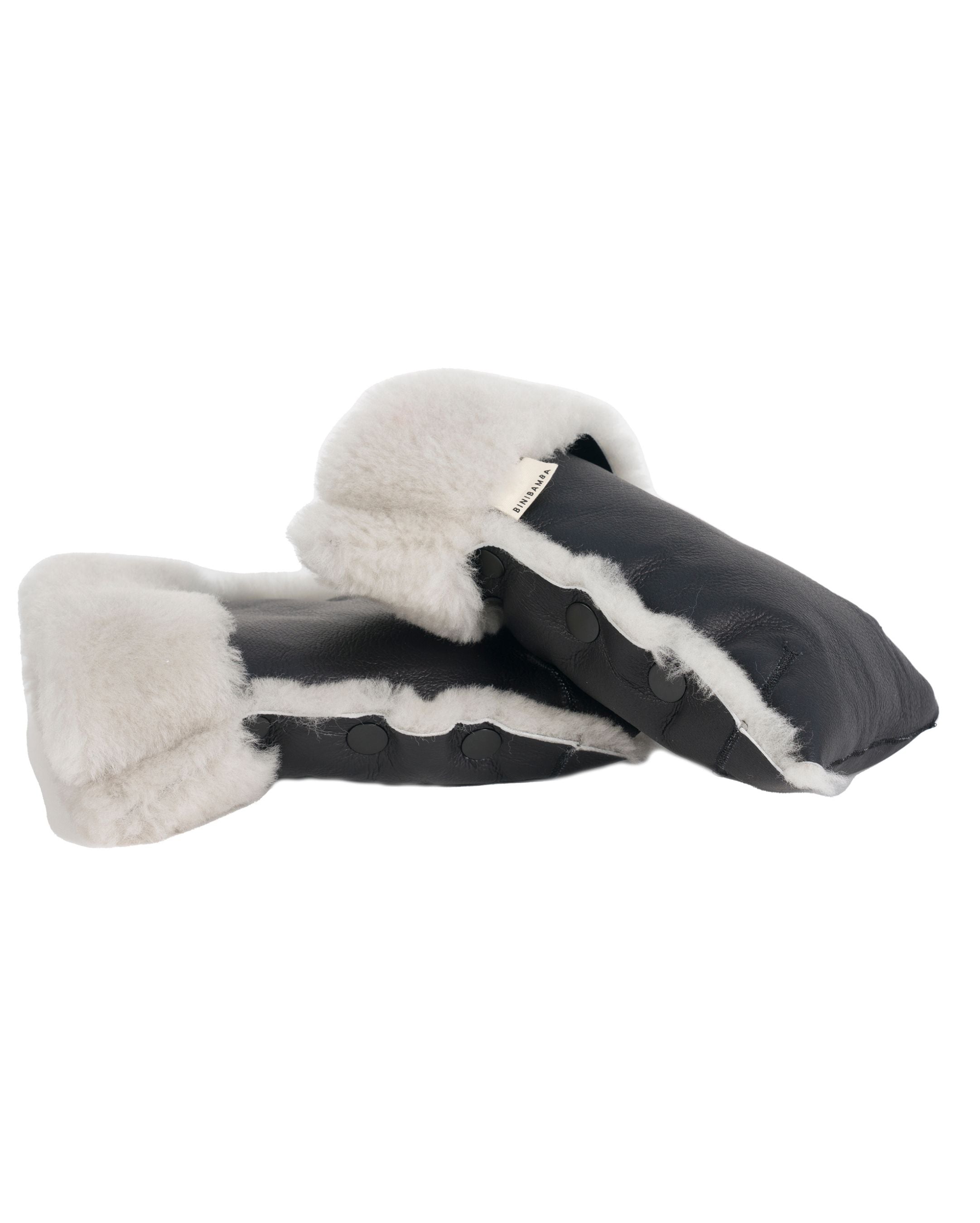 BINIBAMBA Moon Sheepskin buggy mittens universal fit for any pram