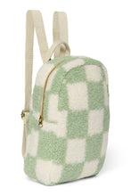 Load image into Gallery viewer, NEW! STUDIO NOOS X BINI PISTACHIO CHEQUERBOARD MINI TEDDY BACKPACK