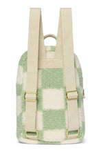 Load image into Gallery viewer, NEW! STUDIO NOOS X BINI PISTACHIO CHEQUERBOARD MINI TEDDY BACKPACK