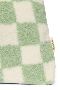 NEW! STUDIO NOOS X BINI PISTACHIO CHEQUERBOARD TEDDY MOM BAG