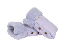Load image into Gallery viewer, Sheepskin buggy mittens in parmaviolet universal fit for any buggy