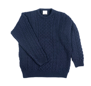 NAVY MAMA COSY CABLE JUMPER