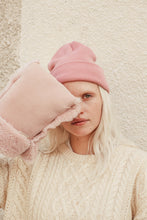 Load image into Gallery viewer, rose pink sheepskin buggy gloves by binibamba