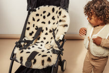 Load image into Gallery viewer, Leopard Sheepskin Pram Liner by BINIBAMBA universal fit for any buggy or puschair