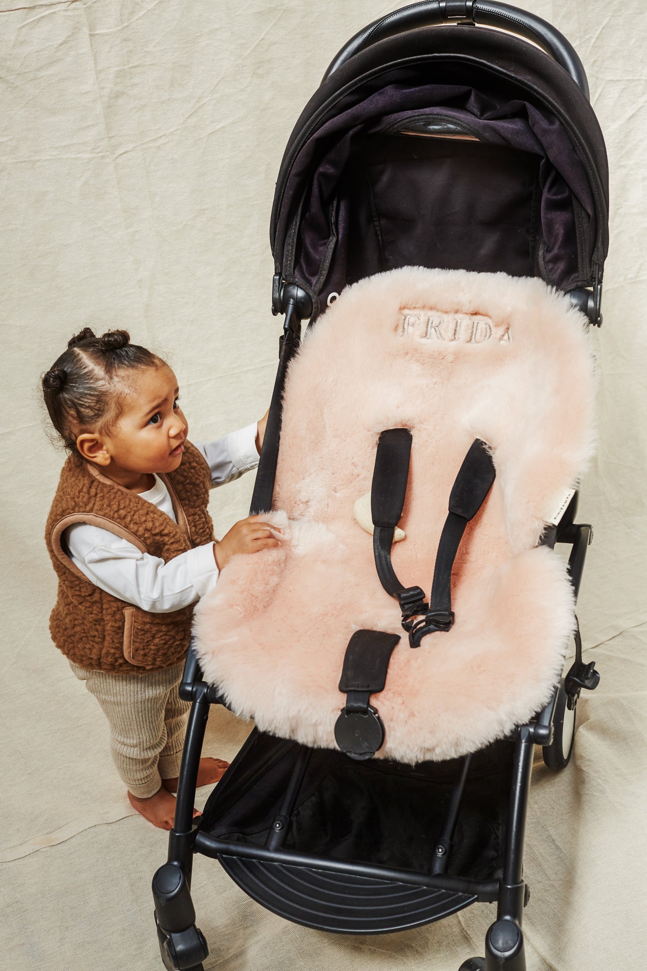 stokke lambskin liner Pink Baby Sheepskin Liners Handmade In England - Pink Pram Liner
